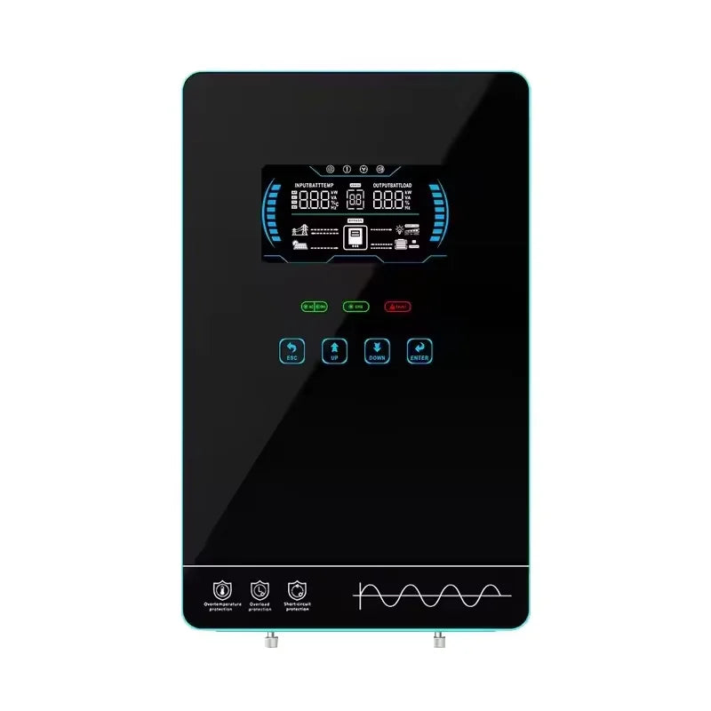 EASUN POWER hybrid Soalr Inverter 4KW MPPT 140A 350VDC PV Input 110VAC 24VDC 4000W Pure Sine Wave 6.25 Inch LCD Display Household for US