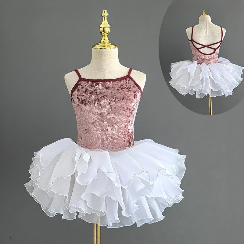 Girl's Gymnastics Leotard Ballet Training Suit Kids Jumpsuits Summer Ballet Outfits Leotards for Girls Clothing Children's Sets
