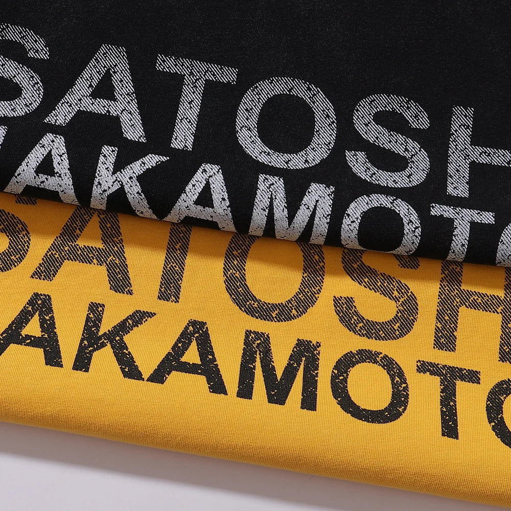 Free shipping New Satoshi Nakamoto Lost Boys T-shirt Printed with Washed Oversized 100% cotton Men Women T-shirts Y2K Fashion streetwear
