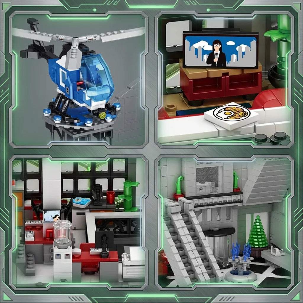 Movie Hero Architecture Series Building Sets Film Architecture Modular Building Block Assembly Model Adult Toy Collectible Gifts