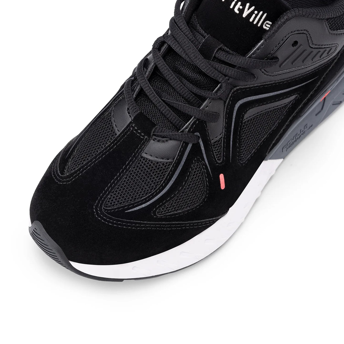 FitVille Men's Walking Shoes Extra Wide Lightweight Sneakers for Flat Feet Arch Fit Heel Pain Relief Non-Slip Running Shoes