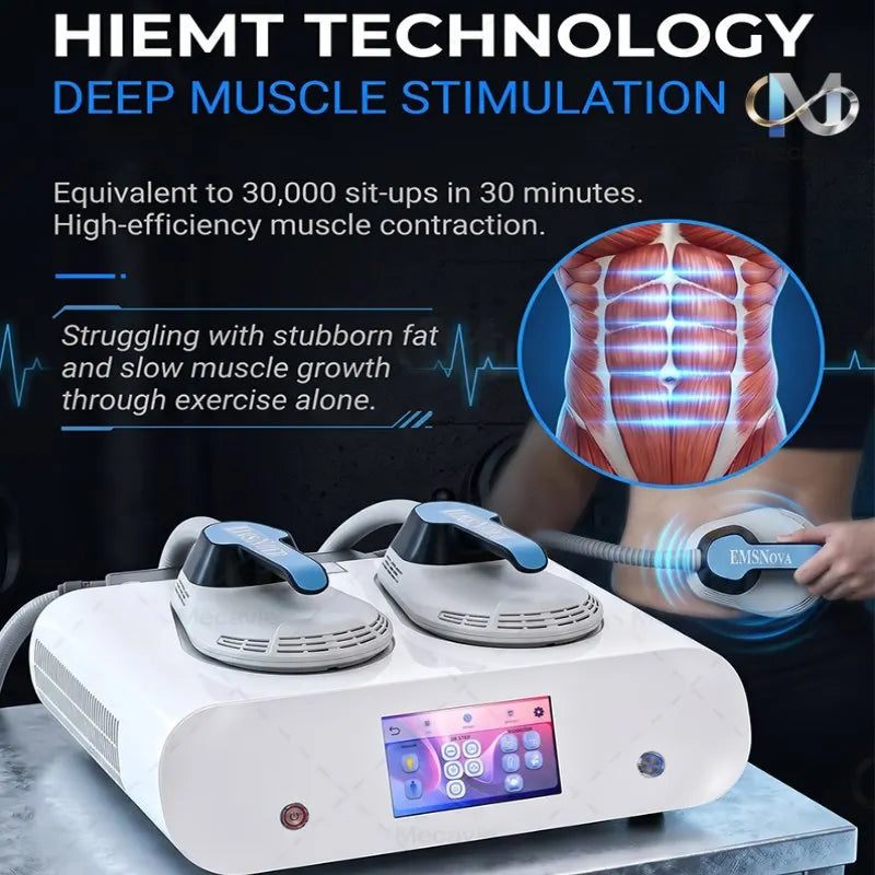 Vibration Pulse Electromagnetic Body Shaping HIEMT EMSnova RF High Intensity Professional Muscle Growth And Fat Burning Machine