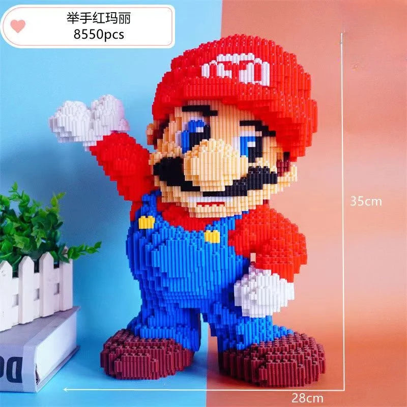 Super Mario Large Block Puzzle Assembly Toy 3D Puzzle Children's Birthday Gift Desktop Decoration