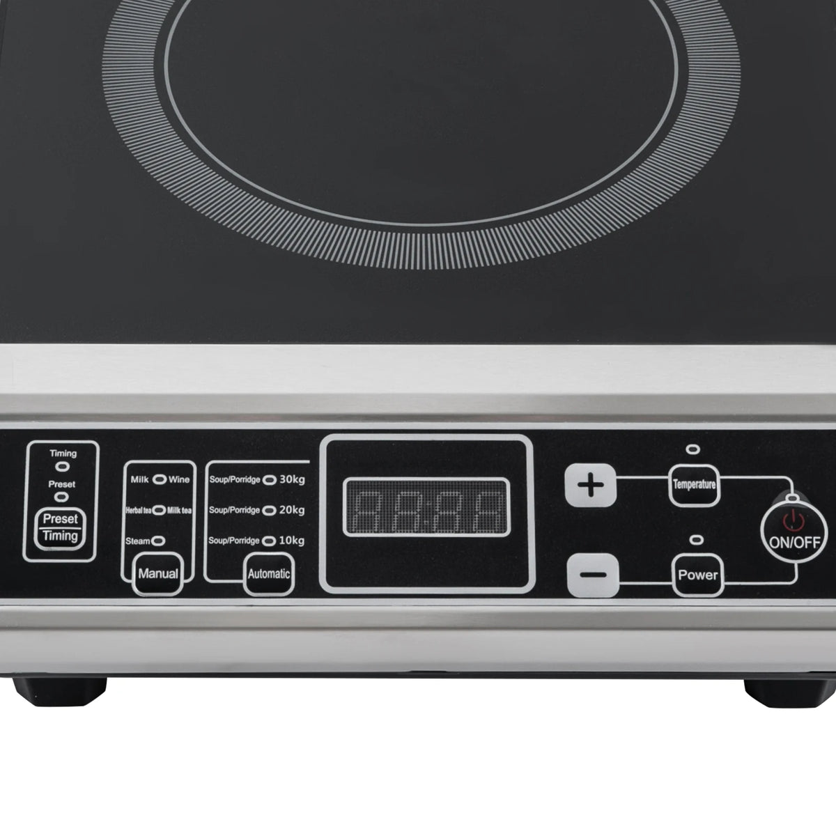 3.5KW Portable Electric Induction Cooktop, Countertop Induction Cooker with 8 Temperature Levels,IGBT Heating Induction Hob IPX4