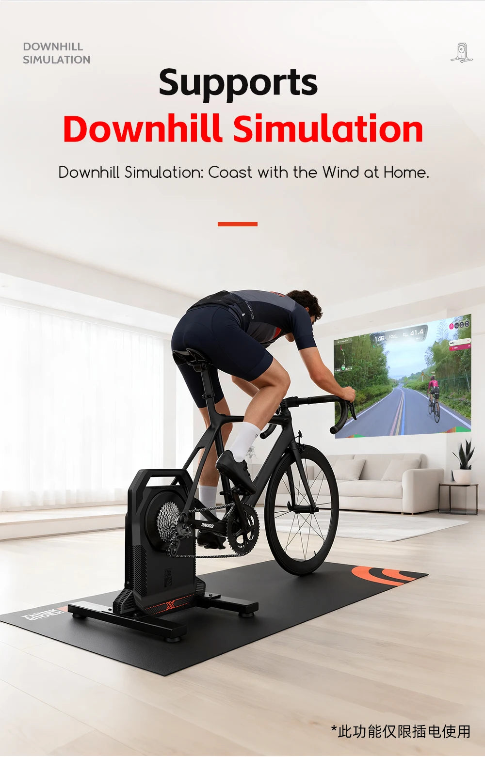 ThinkRider XXPRO Direct Drive Smart Bike Trainer Max 2500W Indoor Training Generate Electricity By Oneself Bicycle Roller