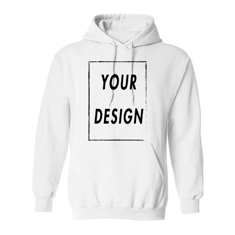 Customized Hoodies For Men And Women Long Sleeved  High Quality Hooded DIY Photos Or Text Thick Hoodies Shipped From US