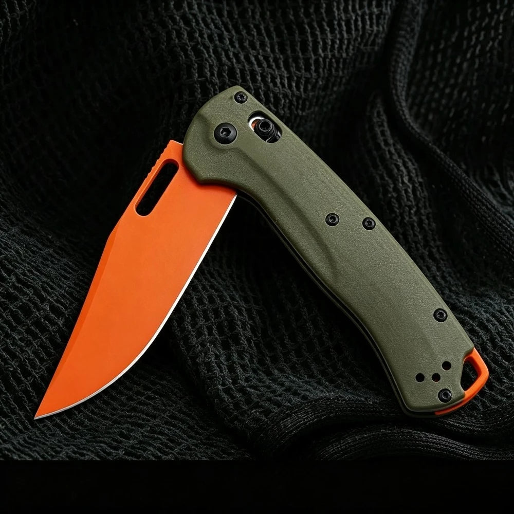 BM 15535 G10 Handle Locking Pocket Knife For Outdoor Use