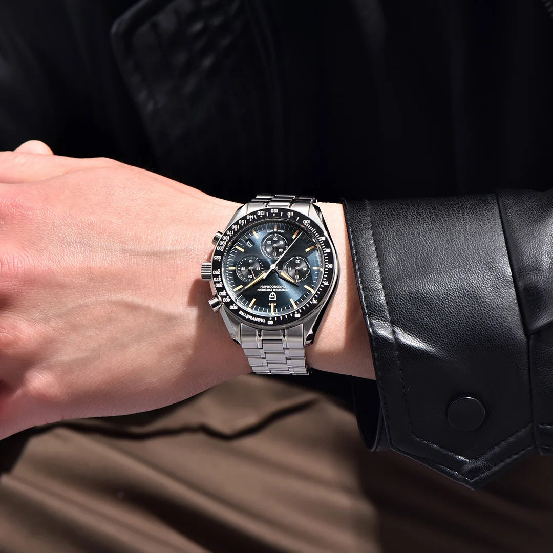 PAGANI DESIGN 1701 Moon Men's Watches Luxury Chronograph Quartz Watch For Men AR Sapphire Glass 100M Waterproof Wristwatch 2026