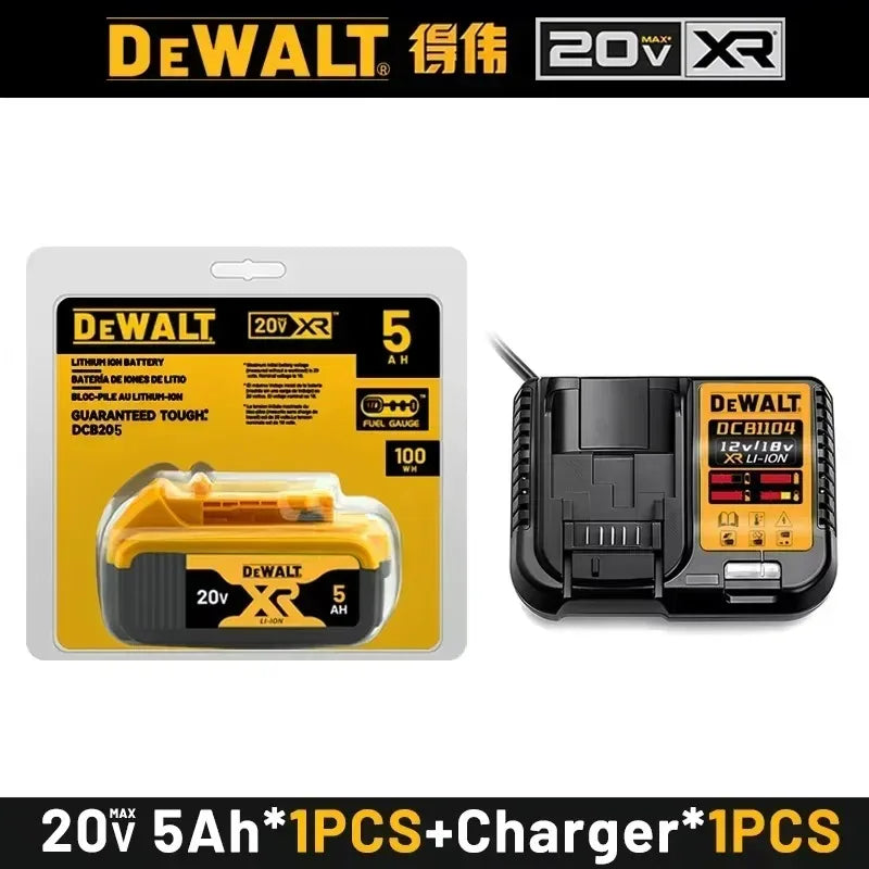 100% Original DeWalt 20V 6.0Ah Battery Power Tool Replacement for DeWalt DCB184 DCB181 DCB182 DCB200 6.0Ah 18Volt 20v Battery.