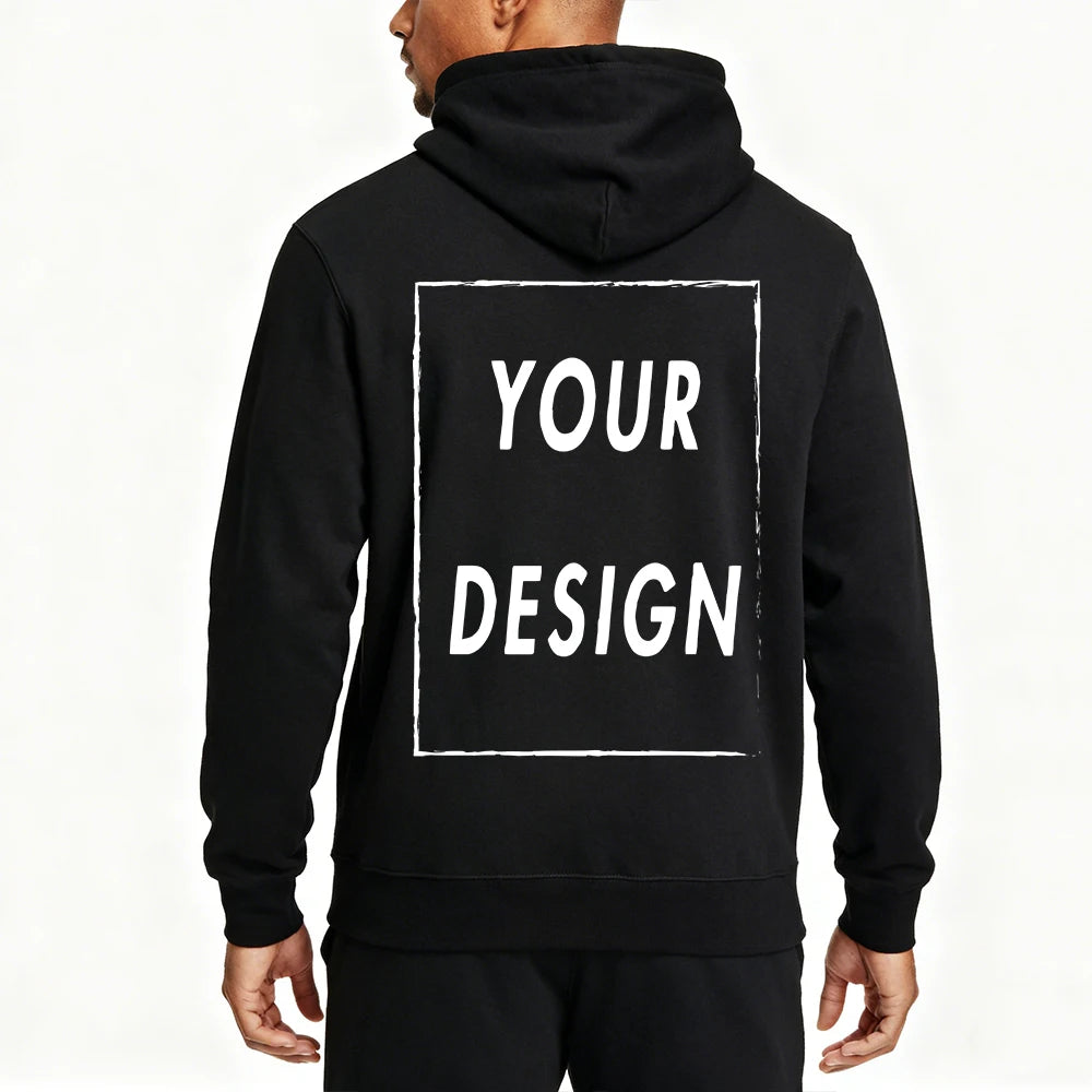 Customized Hoodies For Men And Women Long Sleeved  High Quality Hooded DIY Photos Or Text Thick Hoodies Shipped From US