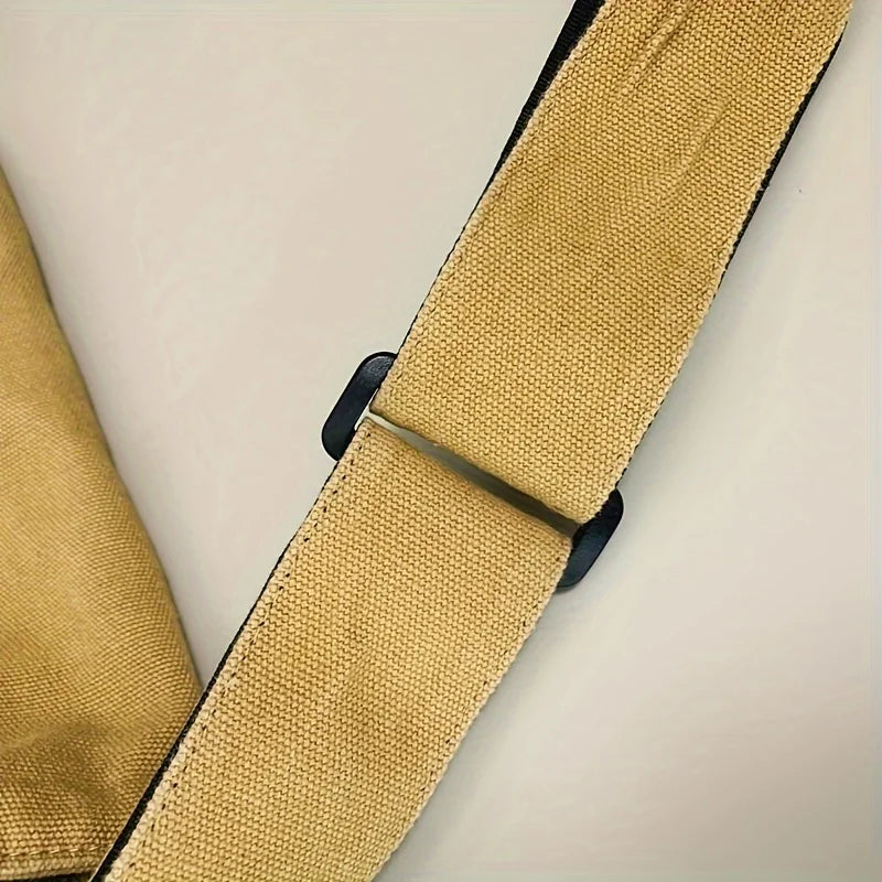Casual Canvas Messenger Bag Versatile Flip Large Capacity Shoulder Book Bag For Student Adjustable Crossbody Bag For Men Women