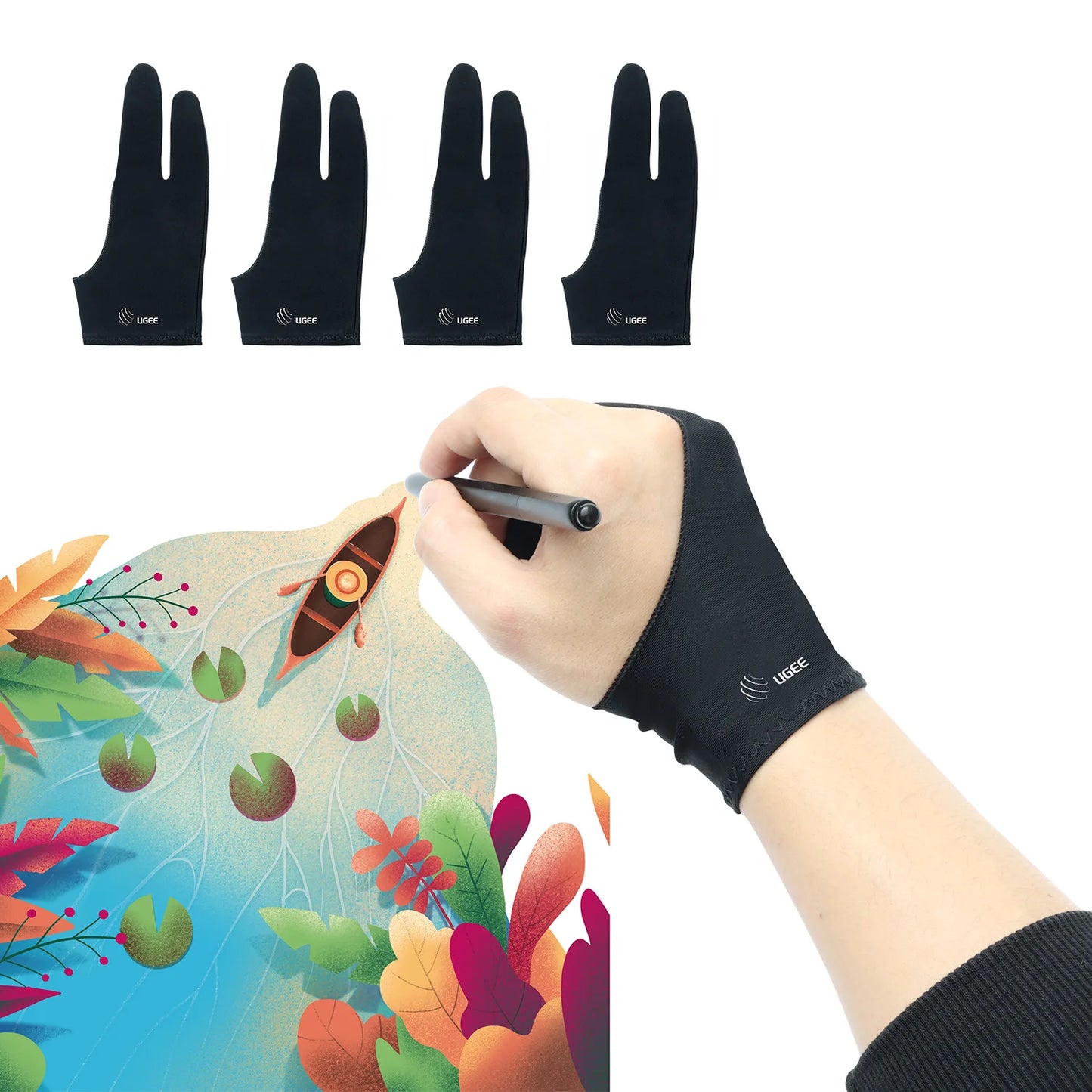 UGEE Drawing Glove Free Size for Graphics Drawing Tablet Digital Pen Tablet 1 piece