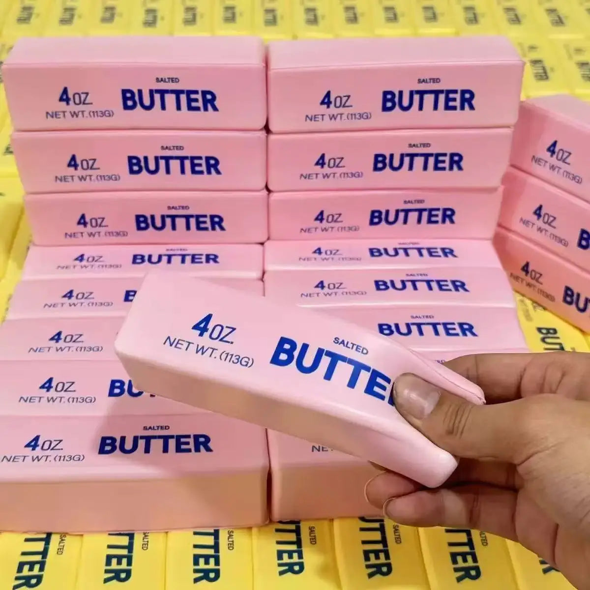 Butter Stick Squishy Toy Slow Rising Squeeze Toy Butter Bar Brick Squishy Fidget Toy Anti Stress Release Hand Relax Gift Toy