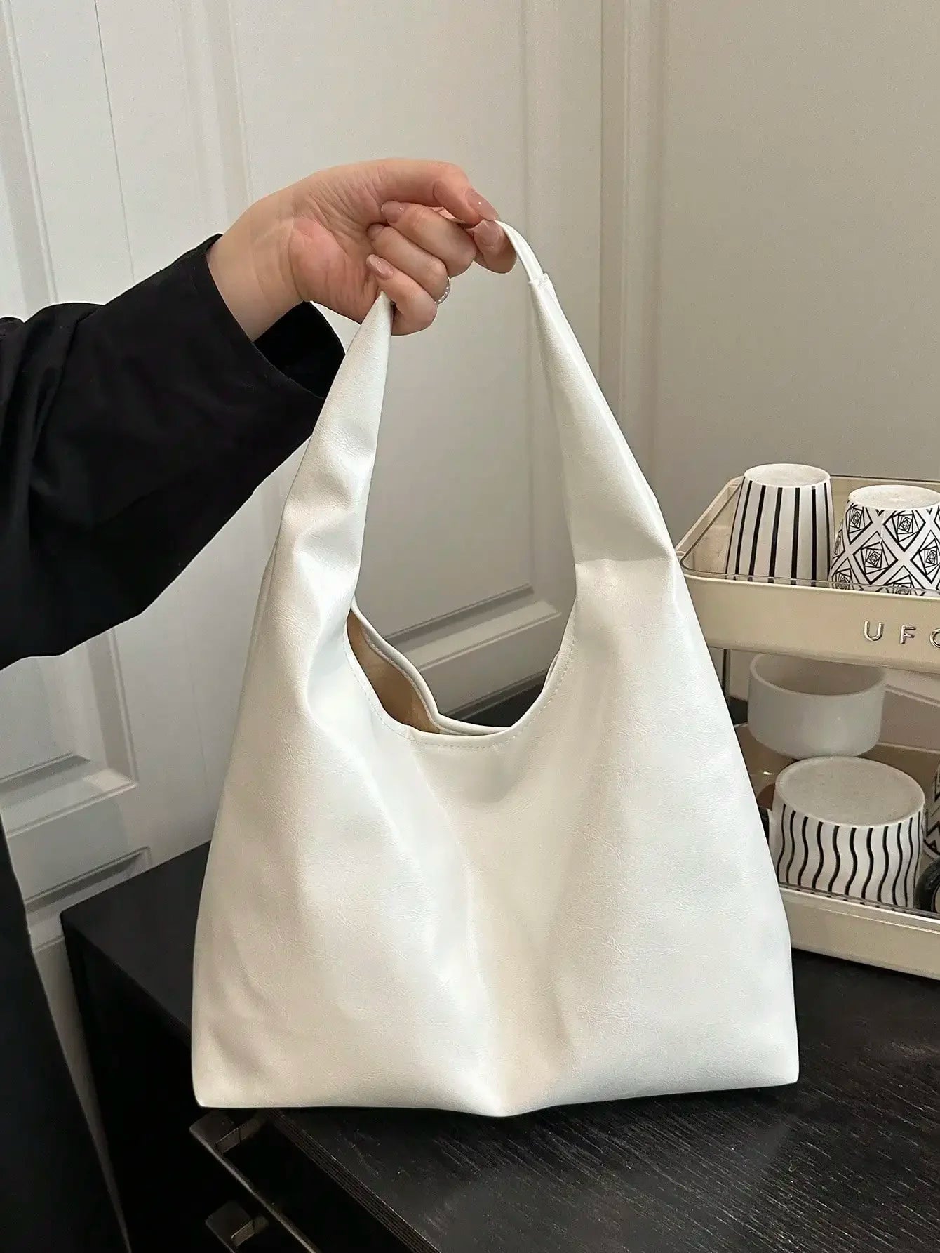 Large Capacity Solid Color Women's Shoulder Bag, Multifunctional Crossbody Bag, Women's Shoulder Tote Bag, Large Capacity Crossbody Tote Bag, Casual Work Bag