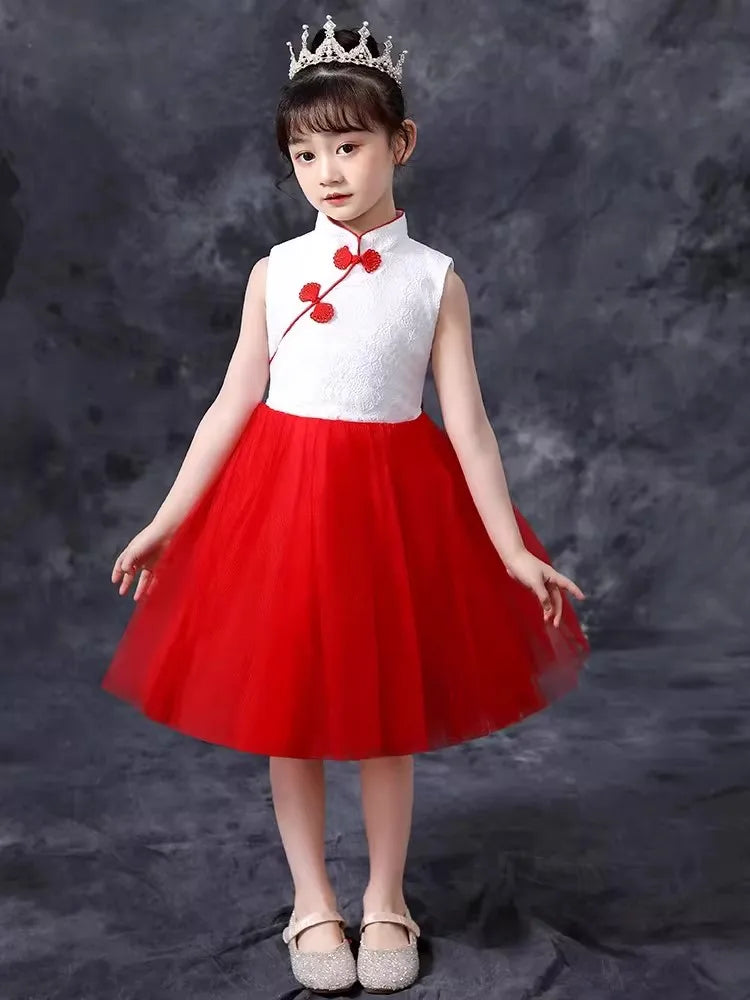 Kids Dresses for Girls Clothes Chinese New Year Dress Baby Princess Hanfu Party Cosplay Performance Costumes Children Clothing