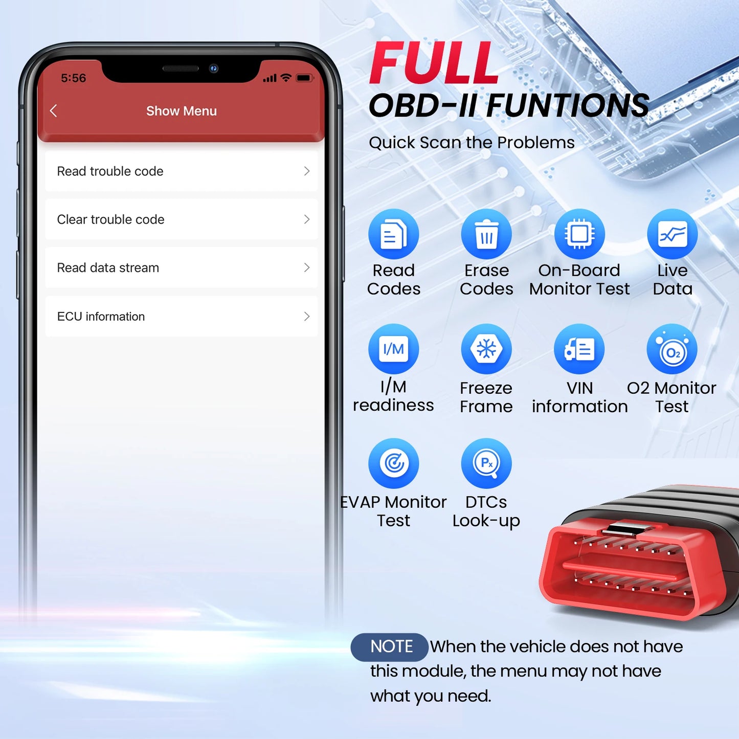 THINKCAR THINKDIAG Mini OBD2 Scanner Lifetime Free Update for All Cars Full System Diagnostic Scan Tool for iOS and Android