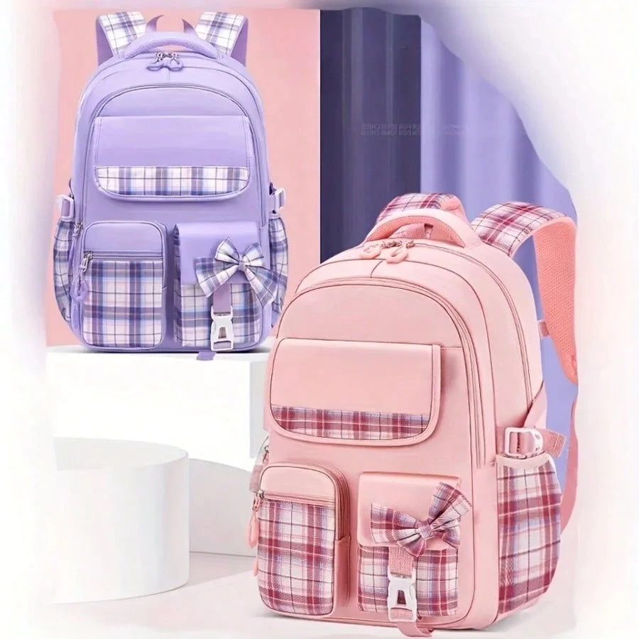 Backpack Student Backpack With Multiple Pockets, Large Capacity, Breathable And Lightweight Schoolbag With Reflective Strips