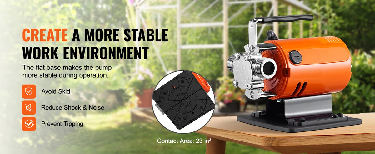 SucceBuy Water Transfer Pump 120V AC 360GPH 1/10 HP Portable Electric Utility Pump for Garden, Rain Barrel, Pool, Pond, Aquarium