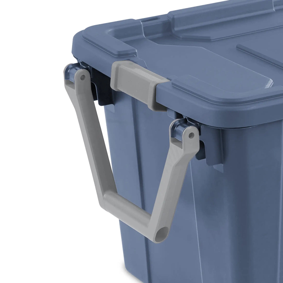 Sterilite Extra Large Storage Bin, 40 Gallon Wheeled Plastic Storage Container with Handle, Black, Pack of 2, Industrial