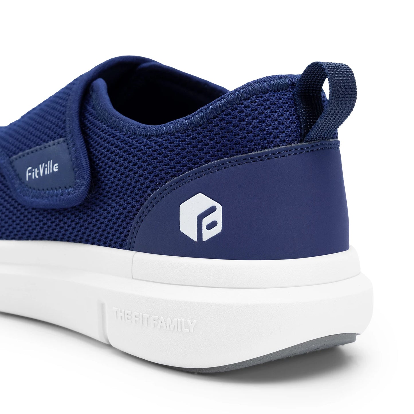 FitVille Extra Wide Men's Diabetic Shoes for Elder Orthopedics Feet Swollen Adjustable Walking Shoe Elderly Foot Pain Relief
