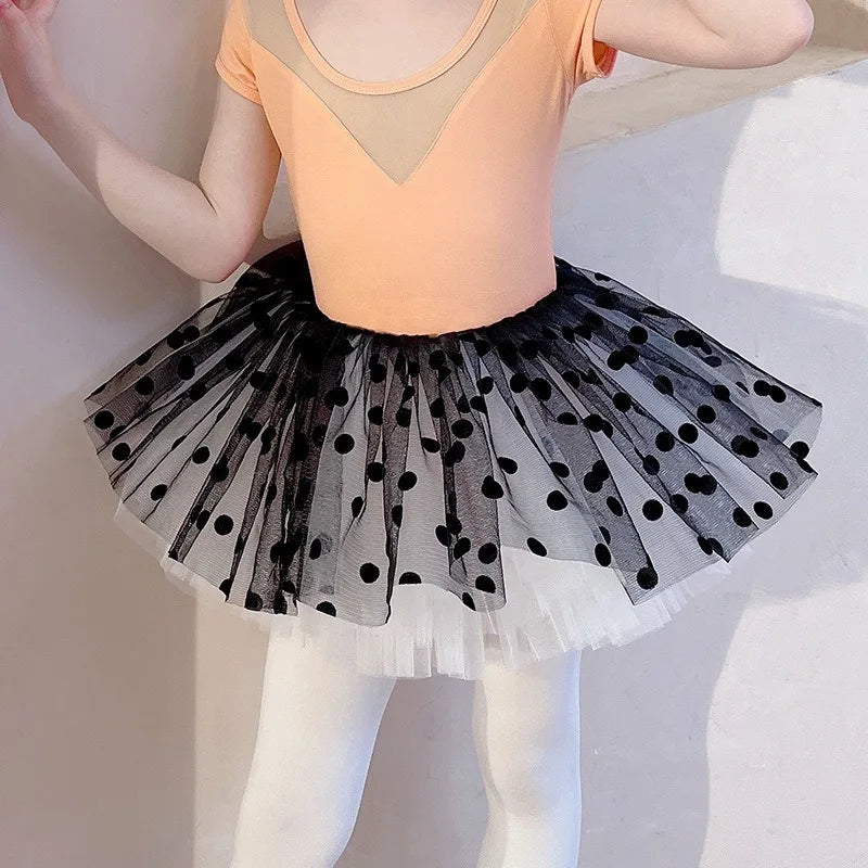 Dance Wear Stage Ballet Dress Tutu Girl Skirts Children's Clothing Kids Clothes Costumes Cute Baby Summer Casual Elegant Set
