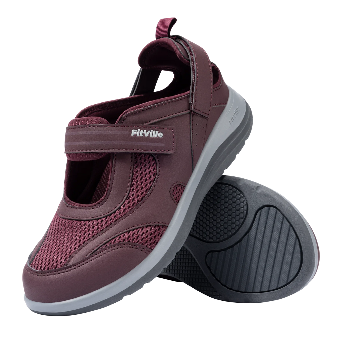 Fitville Women's Sandals Mary Jane Casual Shoes Widened Toe For Swollen Feet Lightweight Breathable Outdoor Elderly Shoes Sandal