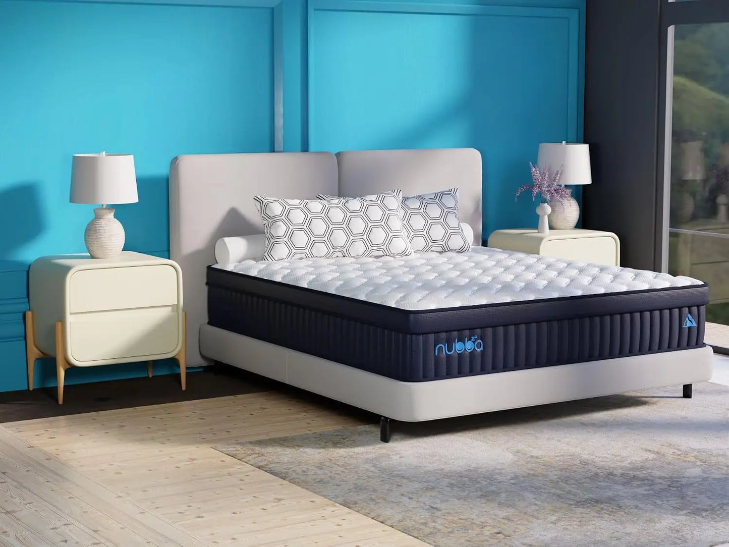 NUBBA 14" Full Size Elite Luxury Hybrid Mattress - Firm, Custom