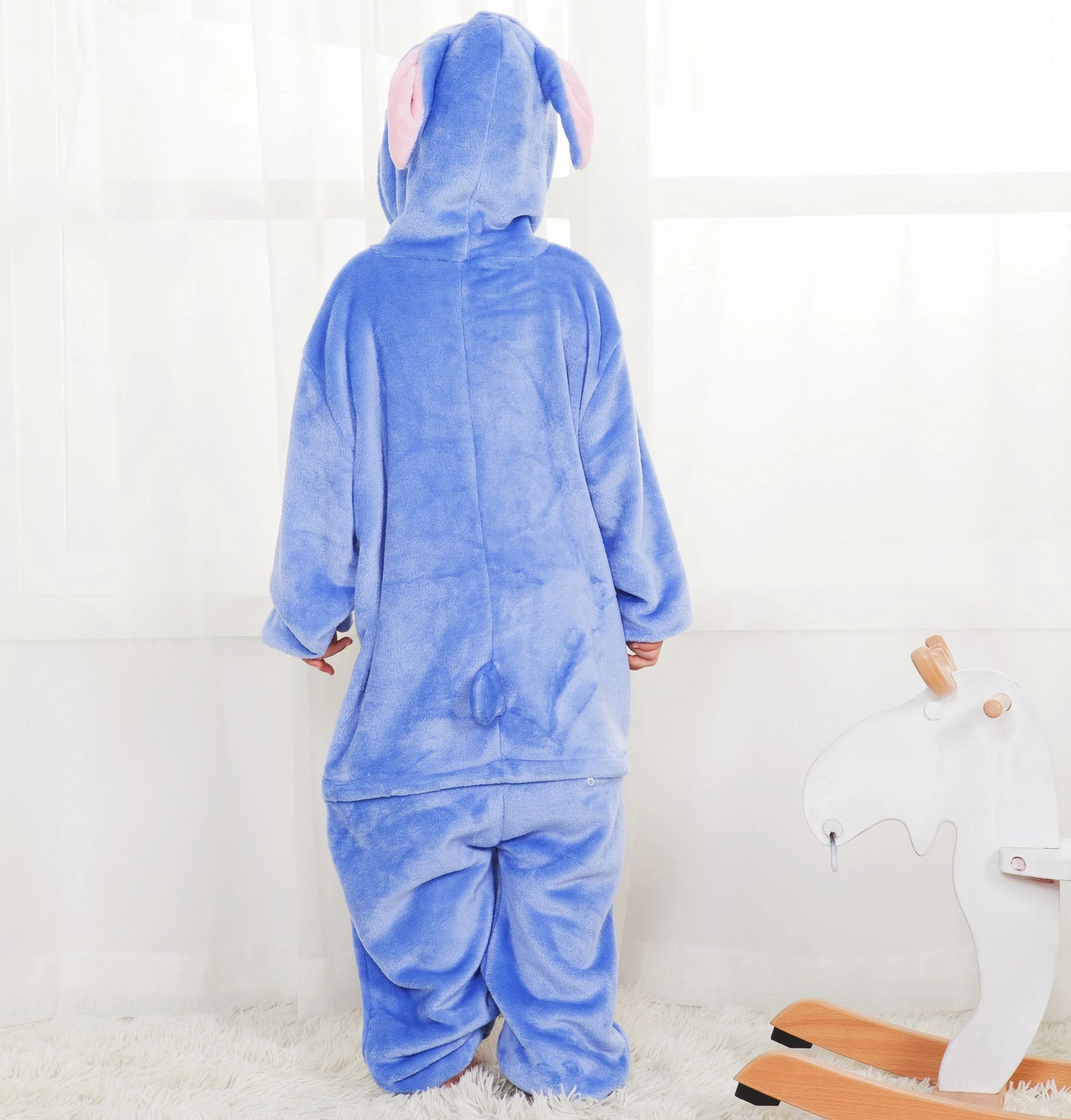 Kigurumi Stitch Cartoon Onesies Kids Children Animal Pajamas Jumpsuits Girls Boys Anime Cosplay Costumes For Christmas Halloween