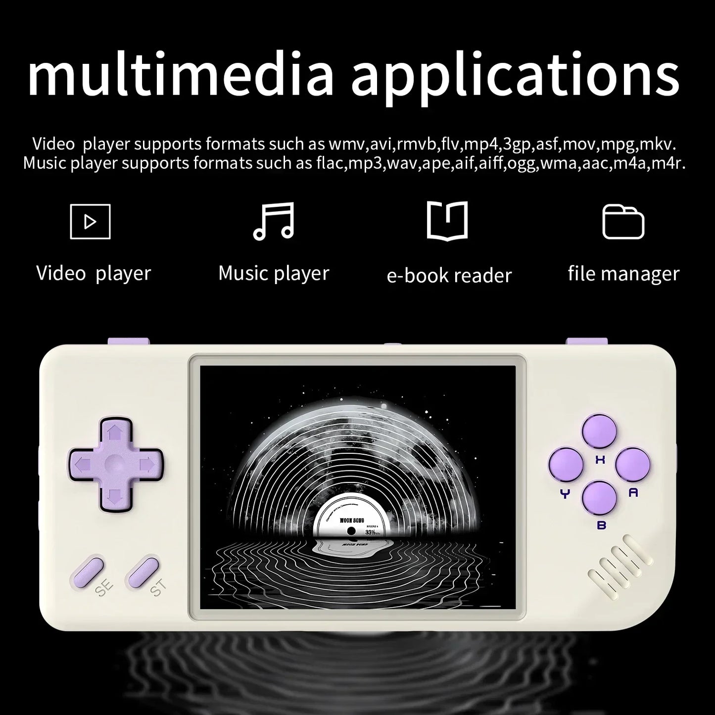 ANBERNIC RG28XX Handheld Game Console 2.83'' IPS Screen Video Output Portable Video Player Ebook Reader Player Gifts Mini