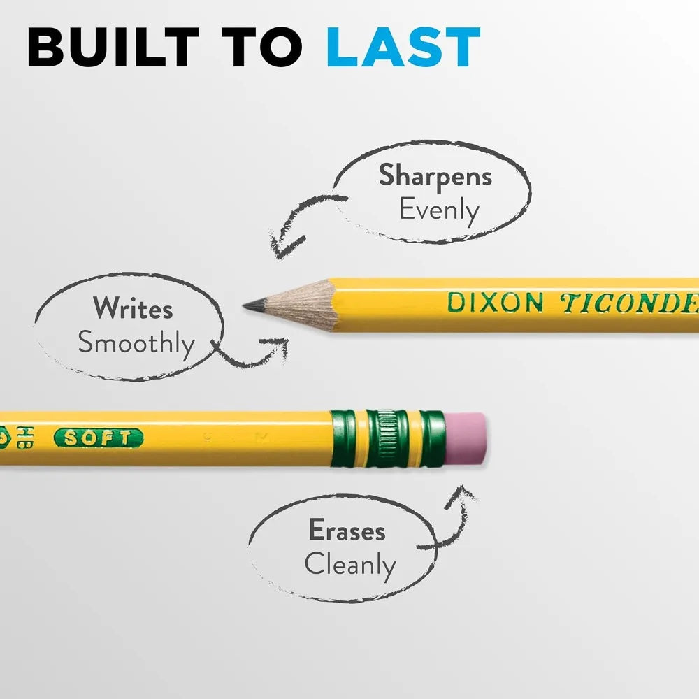 Wood Cased Pencils Pre Sharpened Number 2 HB Soft Lead for School Office Writing Sketching and Drawing Bulk Pack of 18 Yellow Pencils Ready to Use Smooth Writing Experience No Sharpener Needed Perfect for Students