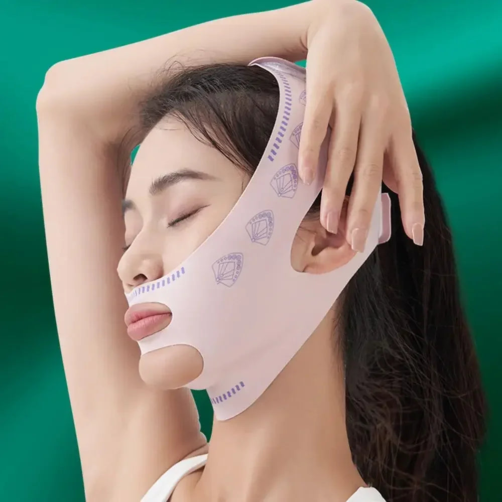 Reusable Adjustable Elastic Night Facial Wrap Breathable Comfort Face Care Band Household Auxiliary Beauty Accessory For Sleeping