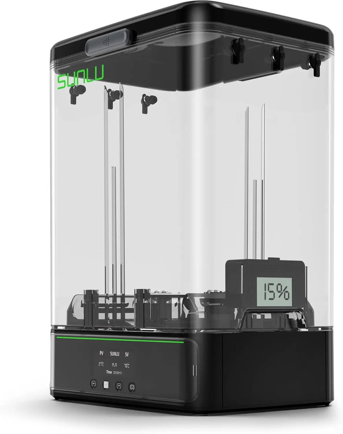 SUNLU SP2 Filament Dry Box,Dry Box, 3D printing Fits 2x1kg/1x3kg spools,1.75-2.85mm. Smart temp control,Fast Shipping