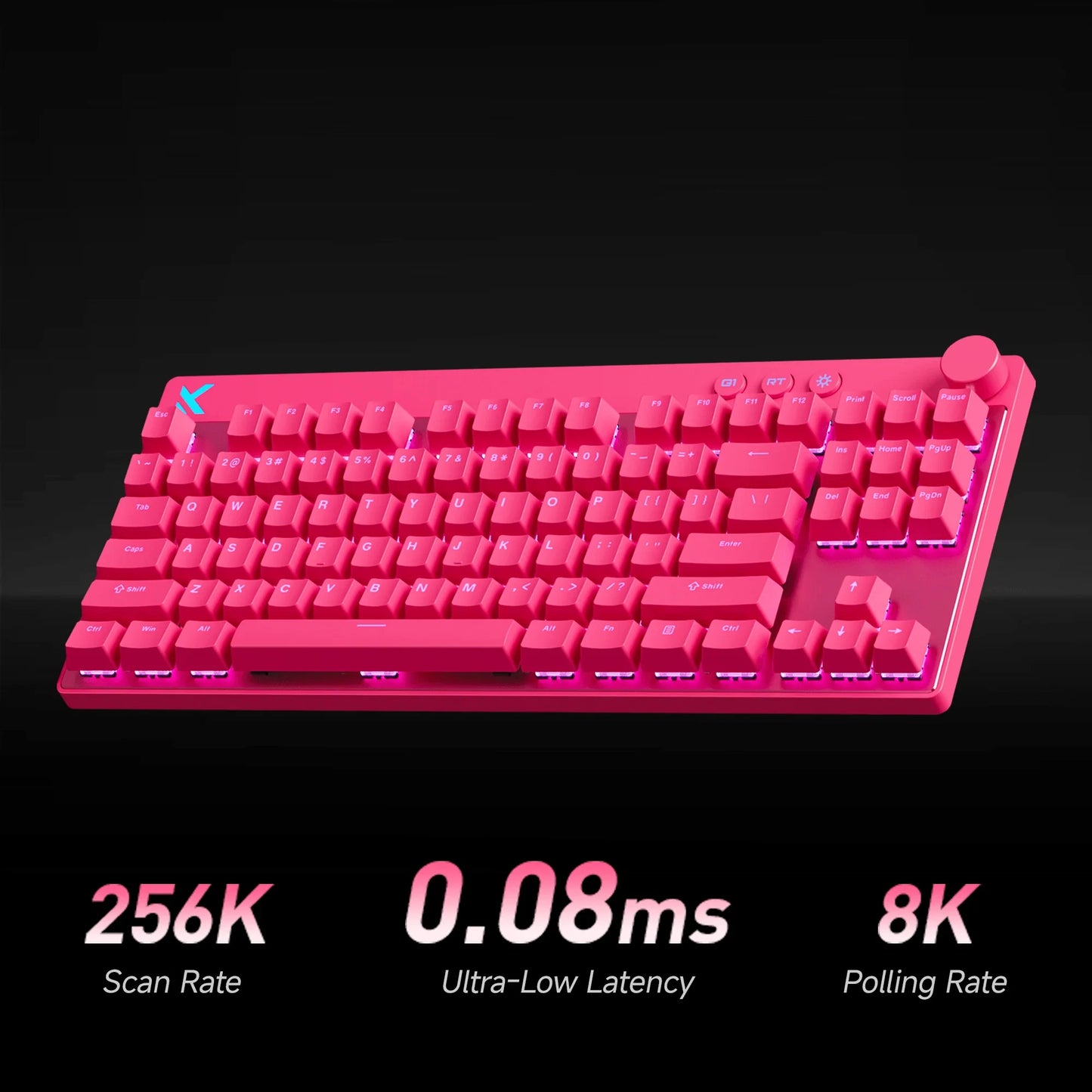 Mchose Mix87 Magnetic Swtich Keyboard Wired Gaming Keyboard 8K+256K Esport 0.08ms Low Latency E-Sports Custom Gamer Accessories