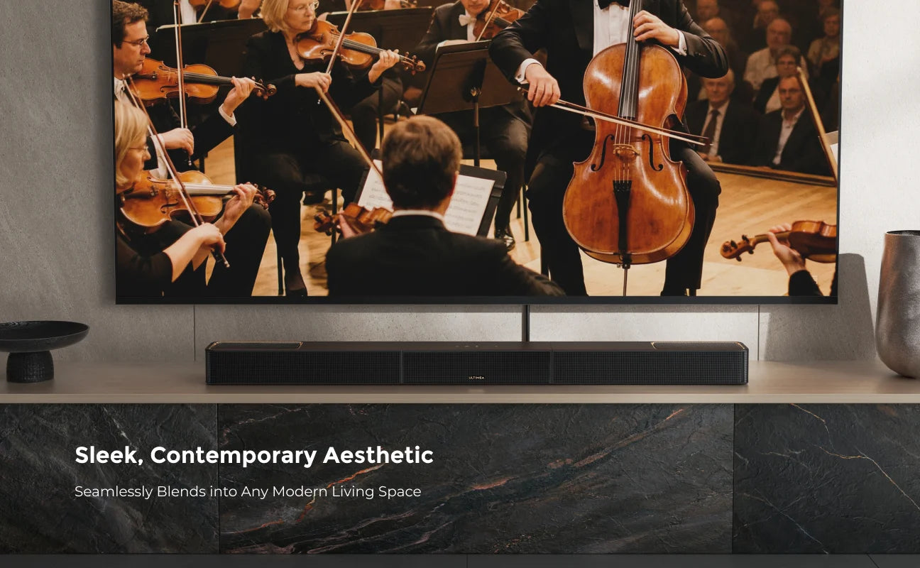 ULTIMEA 980W 7.1.4 Soundbar with Dolby Atmos&APP Control, 10" Wireless Subwoofer Surround Sound System TV Home Bluetooth Speaker