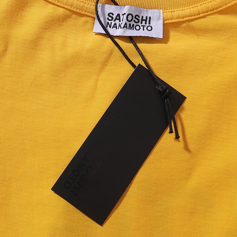 Free shipping New Satoshi Nakamoto Lost Boys T-shirt Printed with Washed Oversized 100% cotton Men Women T-shirts Y2K Fashion streetwear