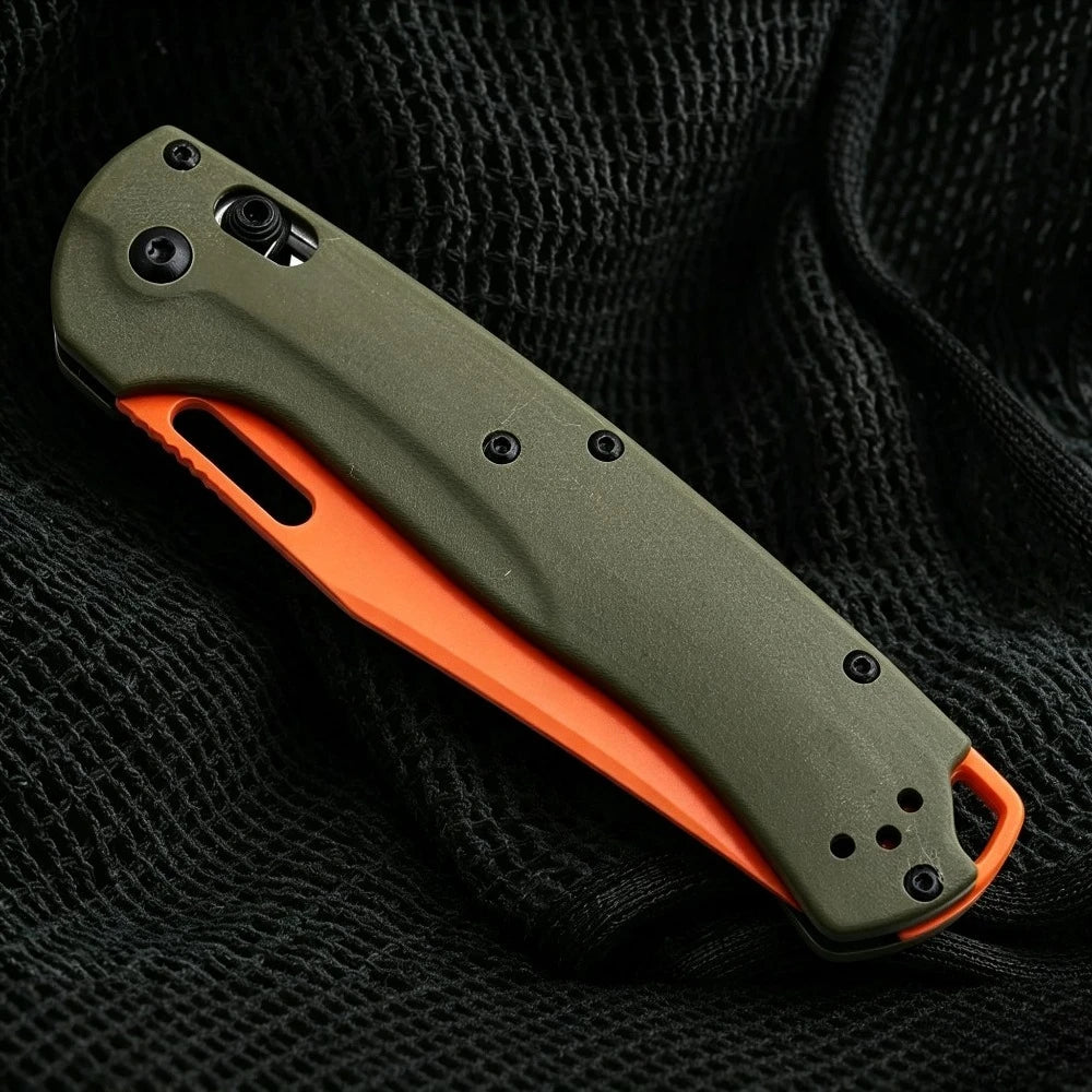BM 15535 G10 Handle Locking Pocket Knife For Outdoor Use