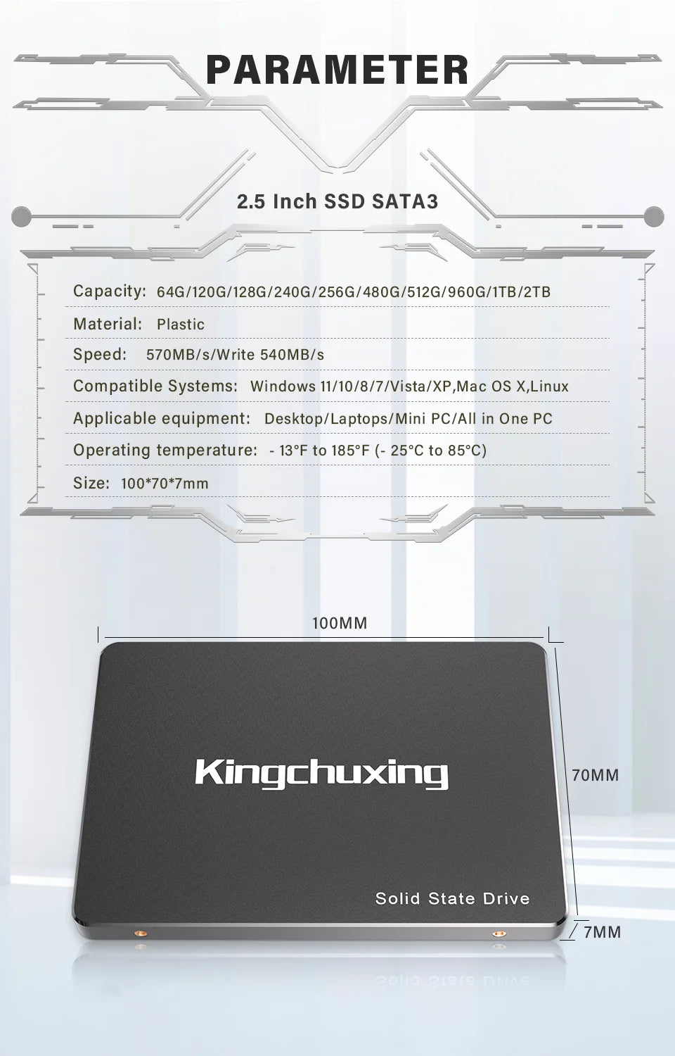 Promo Kingchuxing Ssd Sata 128gb Hard Drives Ssd 120gb 240gb Notebook 2.5 Ssd Drive For Desktop Laptop