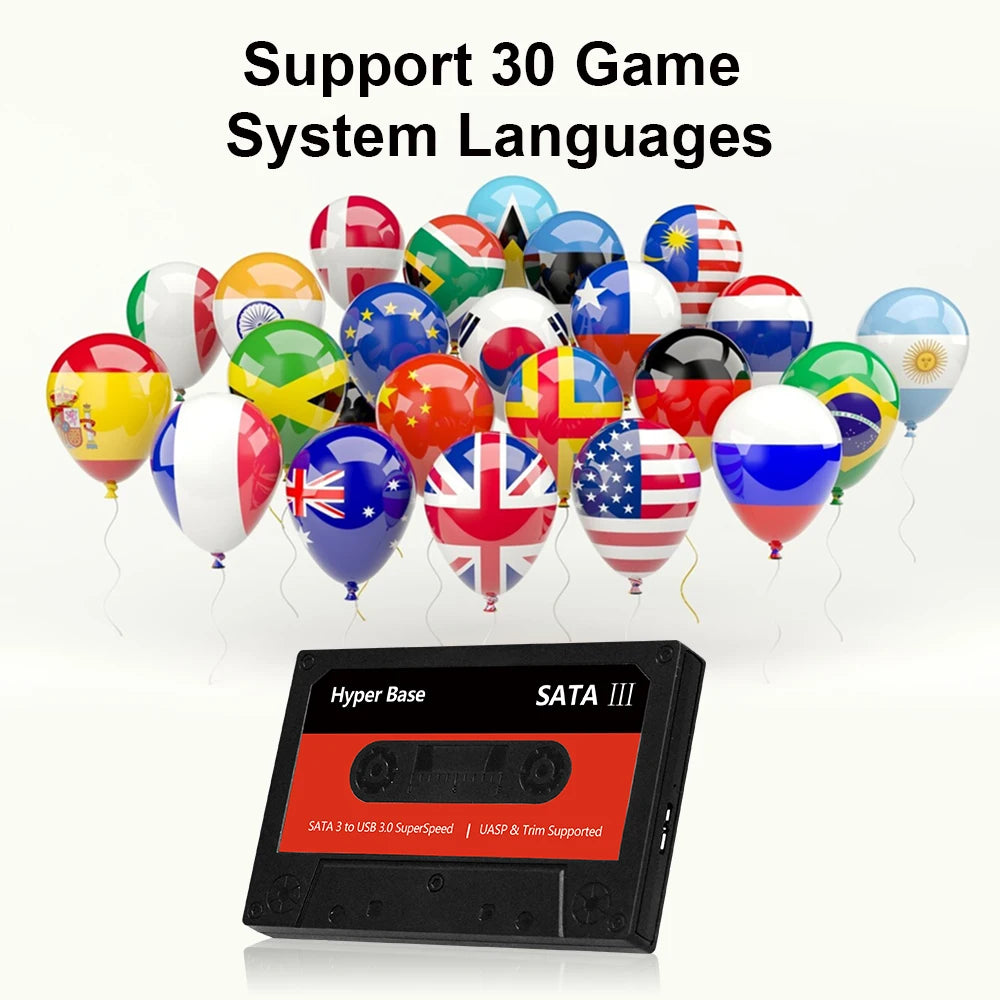 JMachen External 2T Game HDD Batocera 35 with 52000+Games For PS3/PS2/Wii/WiiU/DC/N64/MAME/SS Game Console for Windows PC/Laplop
