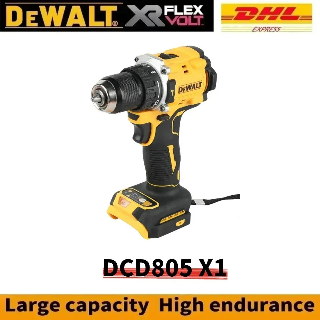 100% Original DeWalt 20V 6.0Ah Battery Power Tool Replacement for DeWalt DCB184 DCB181 DCB182 DCB200 6.0Ah 18Volt 20v Battery.