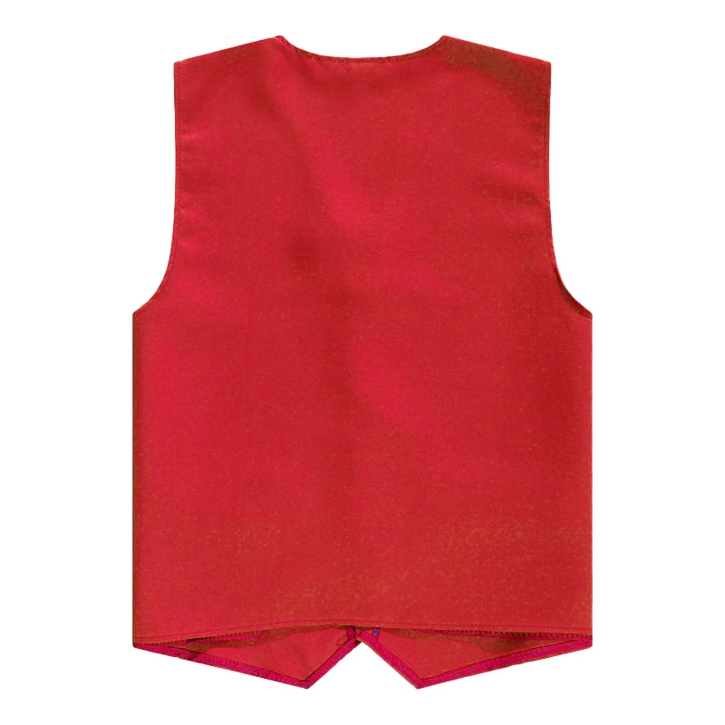 Kids Boys Girls Button Volunteer Vest Solid Color V Neck Sleeveless Waistcoat Volunteers School Camp Activities Uniform