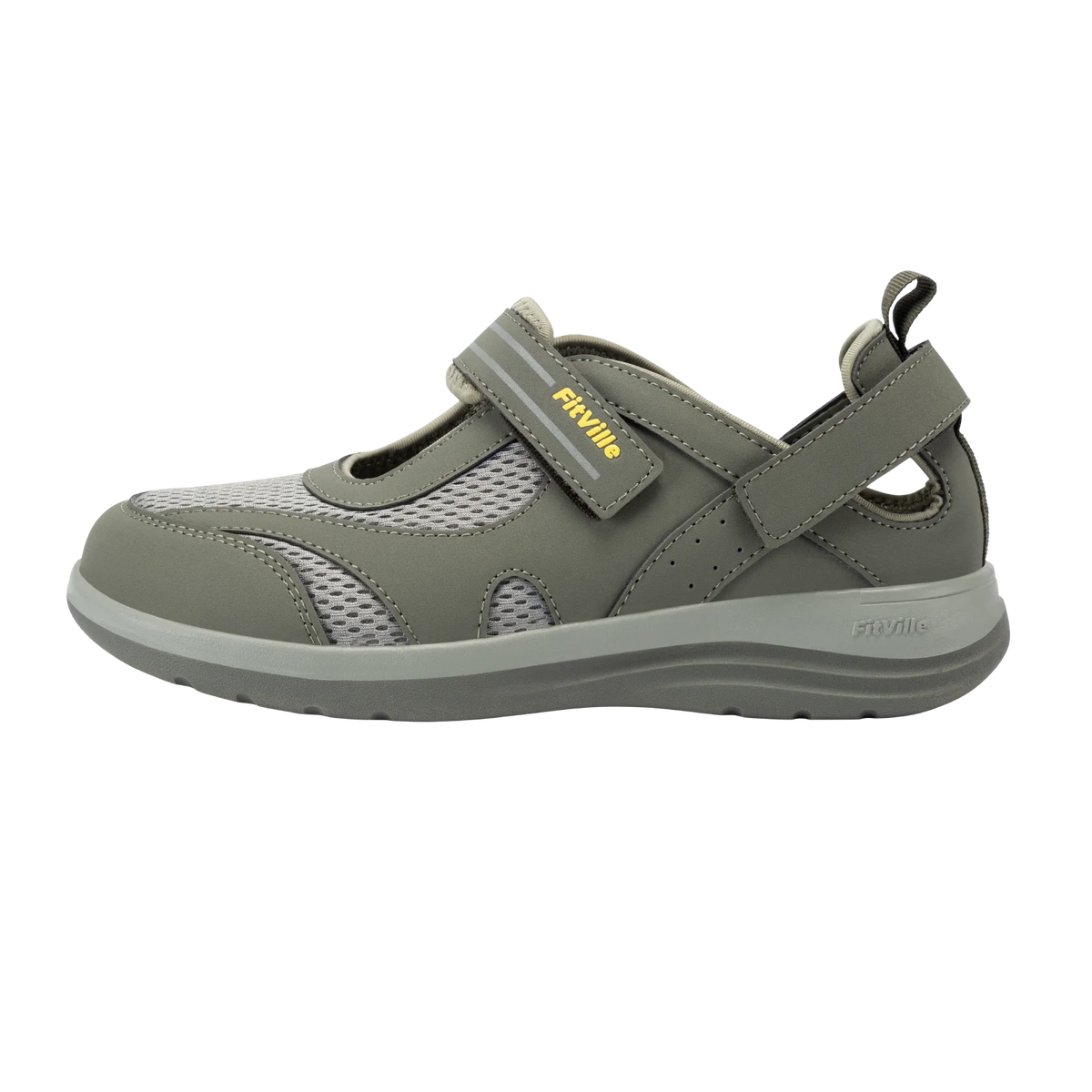 Fitville Women's Sandals Mary Jane Casual Shoes Widened Toe For Swollen Feet Lightweight Breathable Outdoor Elderly Shoes Sandal