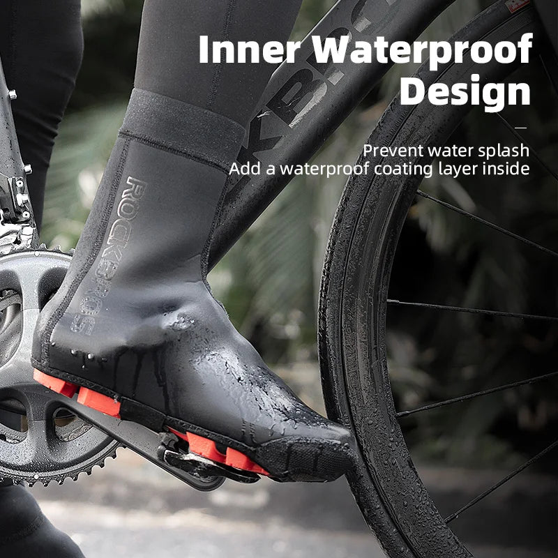 ROCKBROS Cycling Shoes Cover Reflective Dustproof Waterproof Overshoes Bicycle Locking Shoes Protector MTB Road Bike Shoes Cover