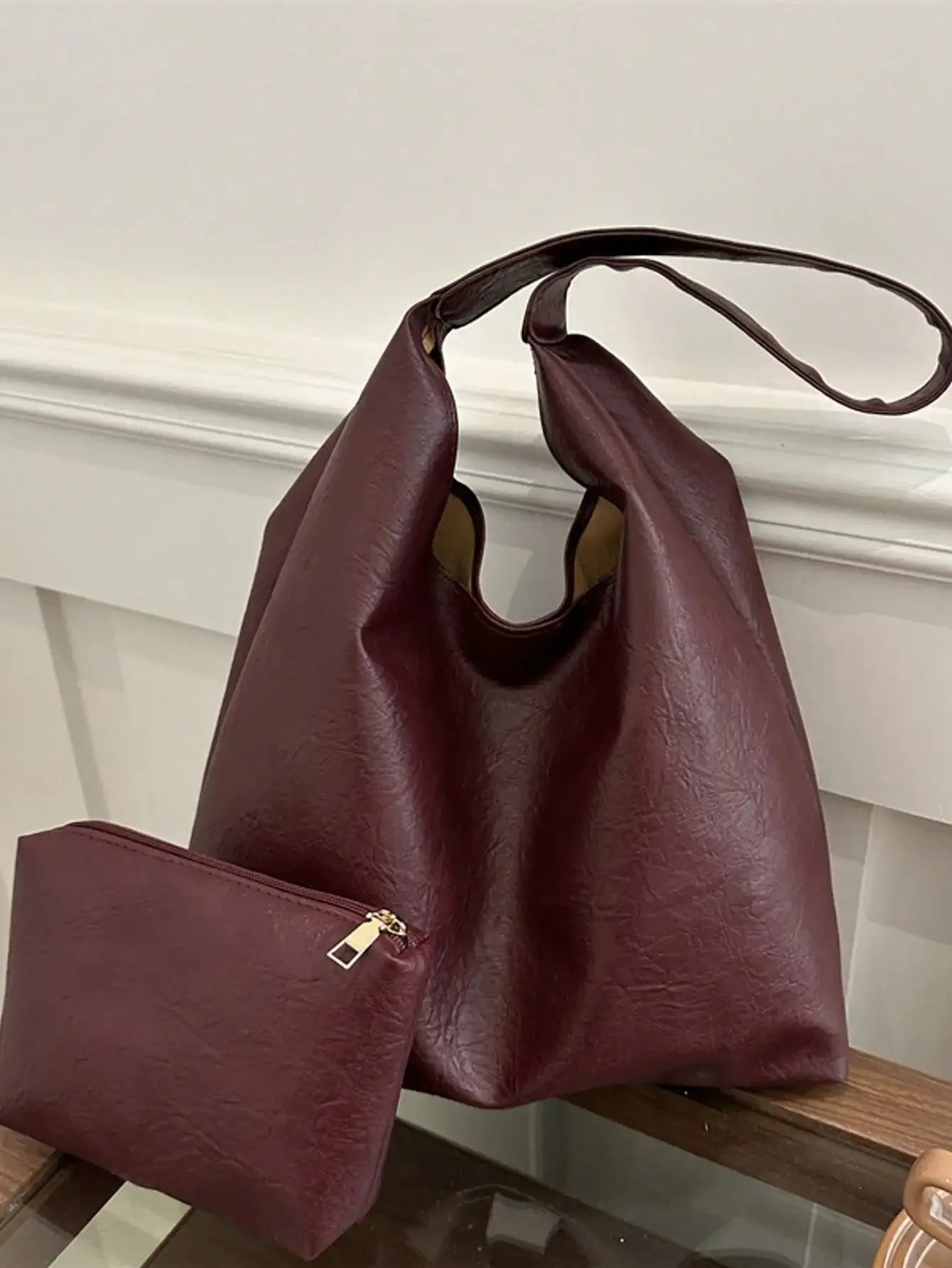 Large Capacity Solid Color Women's Shoulder Bag, Multifunctional Crossbody Bag, Women's Shoulder Tote Bag, Large Capacity Crossbody Tote Bag, Casual Work Bag
