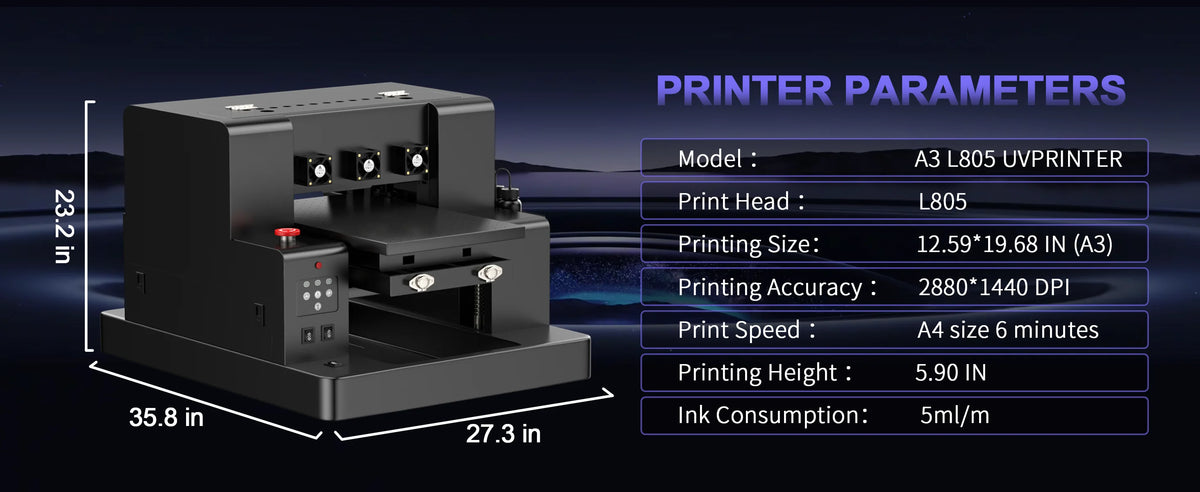 OYfame US EU Stock A3 A4 DTF Printer Impresora UV DTF A3 For Epson XP600 DTF Tshirt Printing Machine A3 For L805 UV DTF Printer