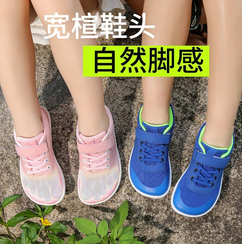 Little Big Kid Wide Barefoot Shoes Boys Girls Minimalist Sneakers Lightweight Non Slip Narutal Children Walking Shoes Skate Flat