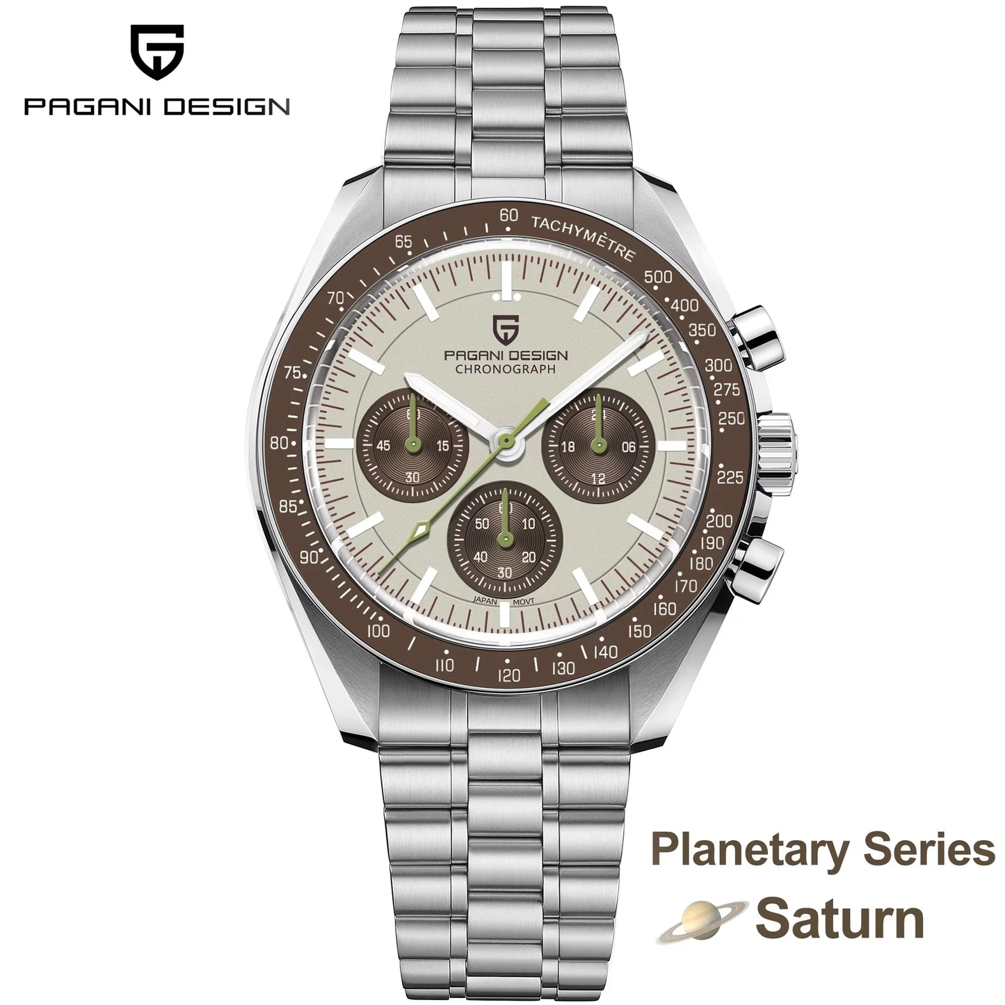 PAGANI DESIGN 1701 Moon Men's Watches Luxury Chronograph Quartz Watch For Men AR Sapphire Glass 100M Waterproof Wristwatch 2026