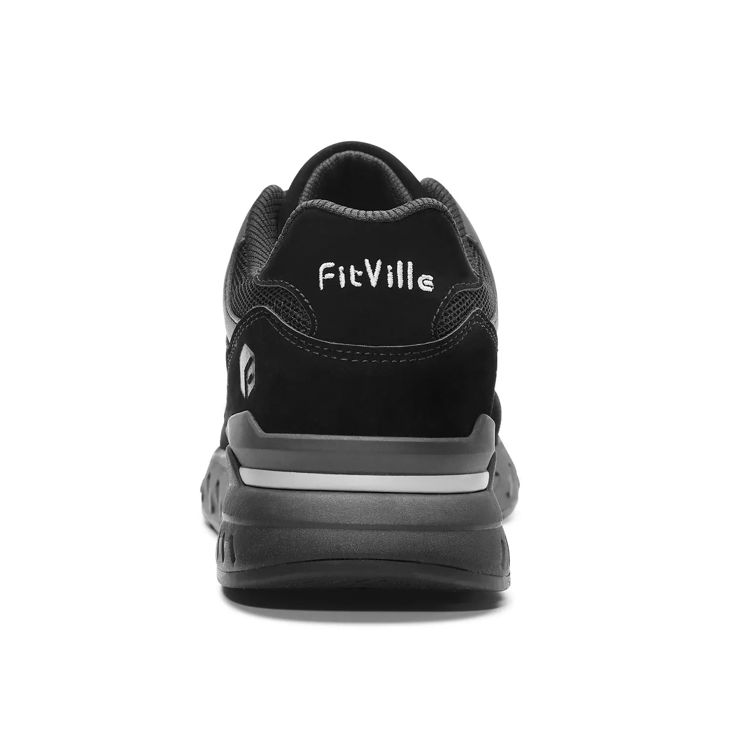FitVille Men's Walking Shoes Extra Wide Lightweight Sneakers for Flat Feet Arch Fit Heel Pain Relief Non-Slip Running Shoes