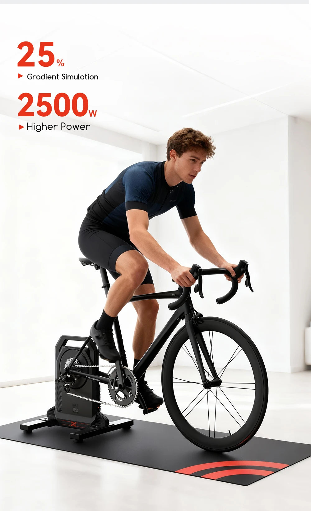 ThinkRider XXPRO Direct Drive Smart Bike Trainer Max 2500W Indoor Training Generate Electricity By Oneself Bicycle Roller