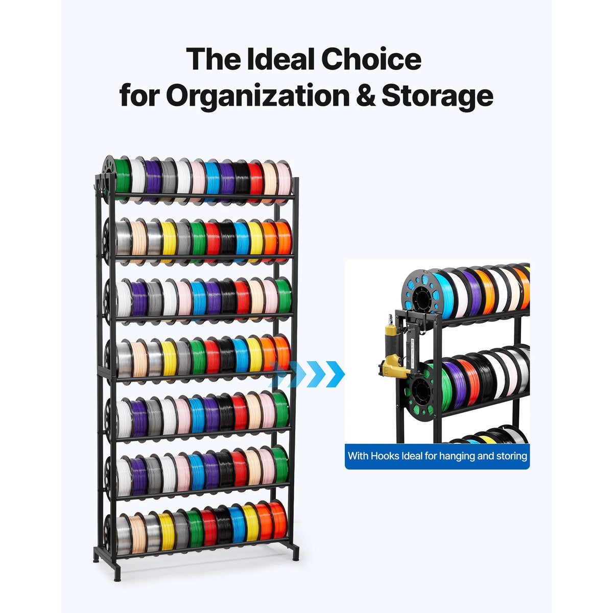 SucceBuy 3D Printer Filament Spool Storage Rack Holder Shelves