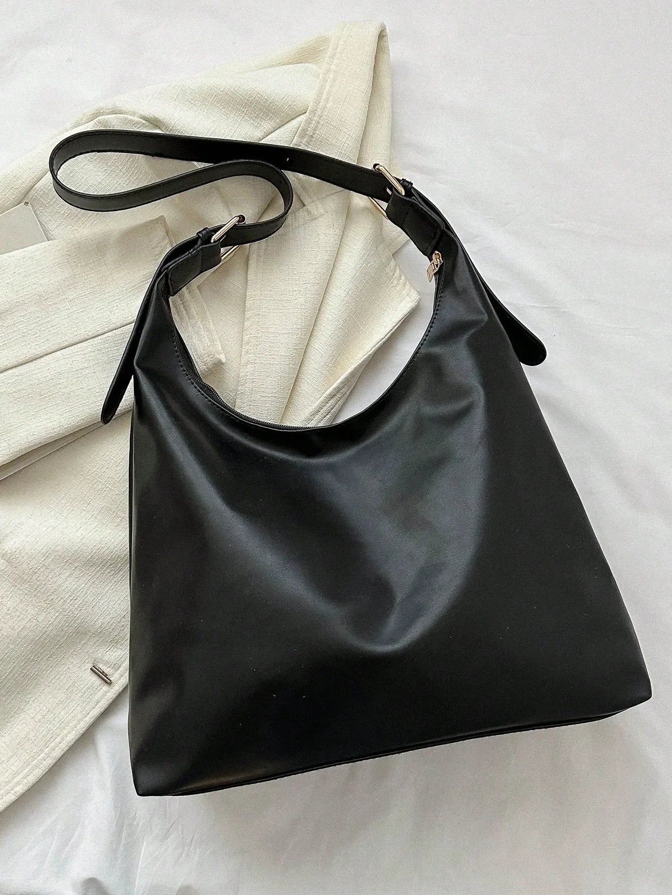Large Capacity Solid Color Women's Shoulder Bag, Multifunctional Crossbody Bag, Women's Shoulder Tote Bag, Large Capacity Crossbody Tote Bag, Casual Work Bag